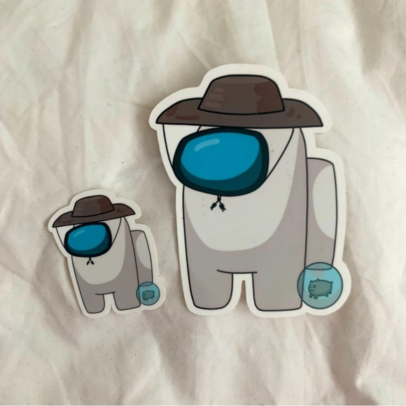 Among Us Crewmate Stickers (4 Stickers) ๐ - Picture 3 of 3